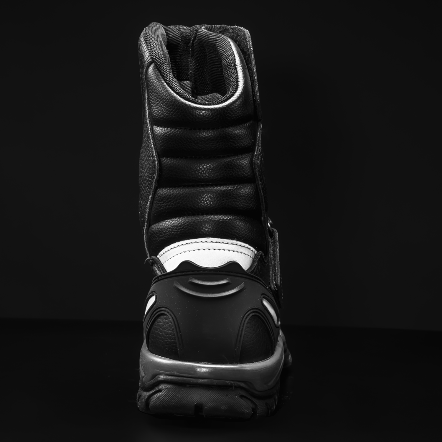 WKL 77418 Men's Black Touring Motorcycle Boots – Water Resistant, Reinforced Protection, Street & Highway Use
