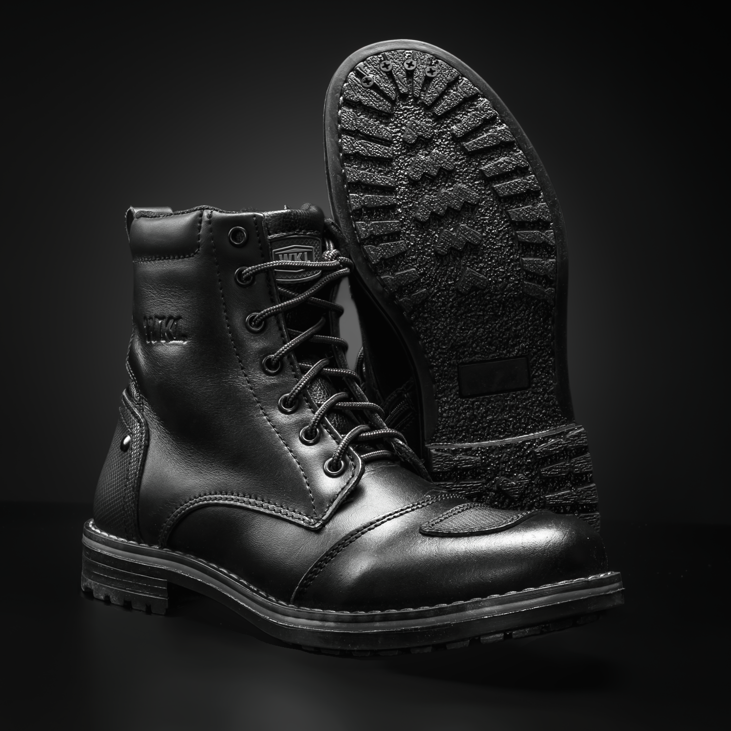WKL 89729 Men's Dual Sport Motorcycle Boots - Urban ADV Style - Anti-Slip Sole & Shift Pad