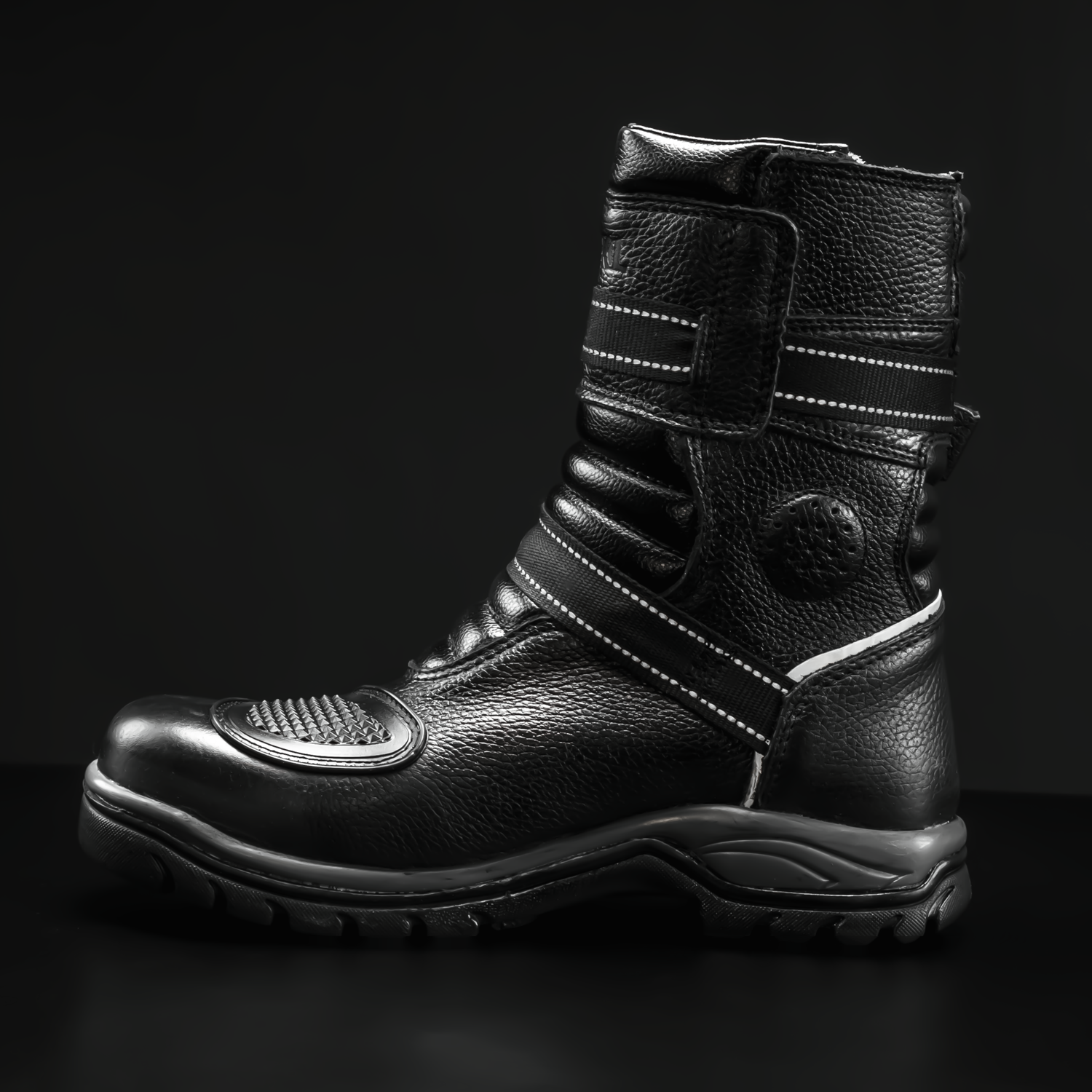 WKL77411 Men’s Adventure Touring Motorcycle Boots – Dual Sport Waterproof Riding Gear – Brown/Black High Protection Design