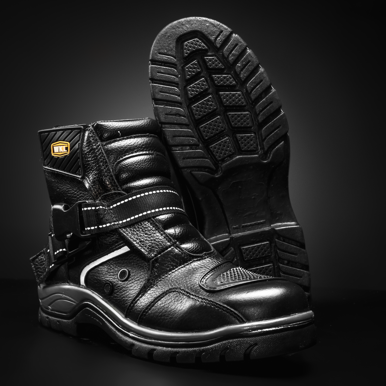 WKL77414  Adventure Touring Ankle Motorcycle Boot – Short Dual Sport Waterproof Riding Shoe for Men