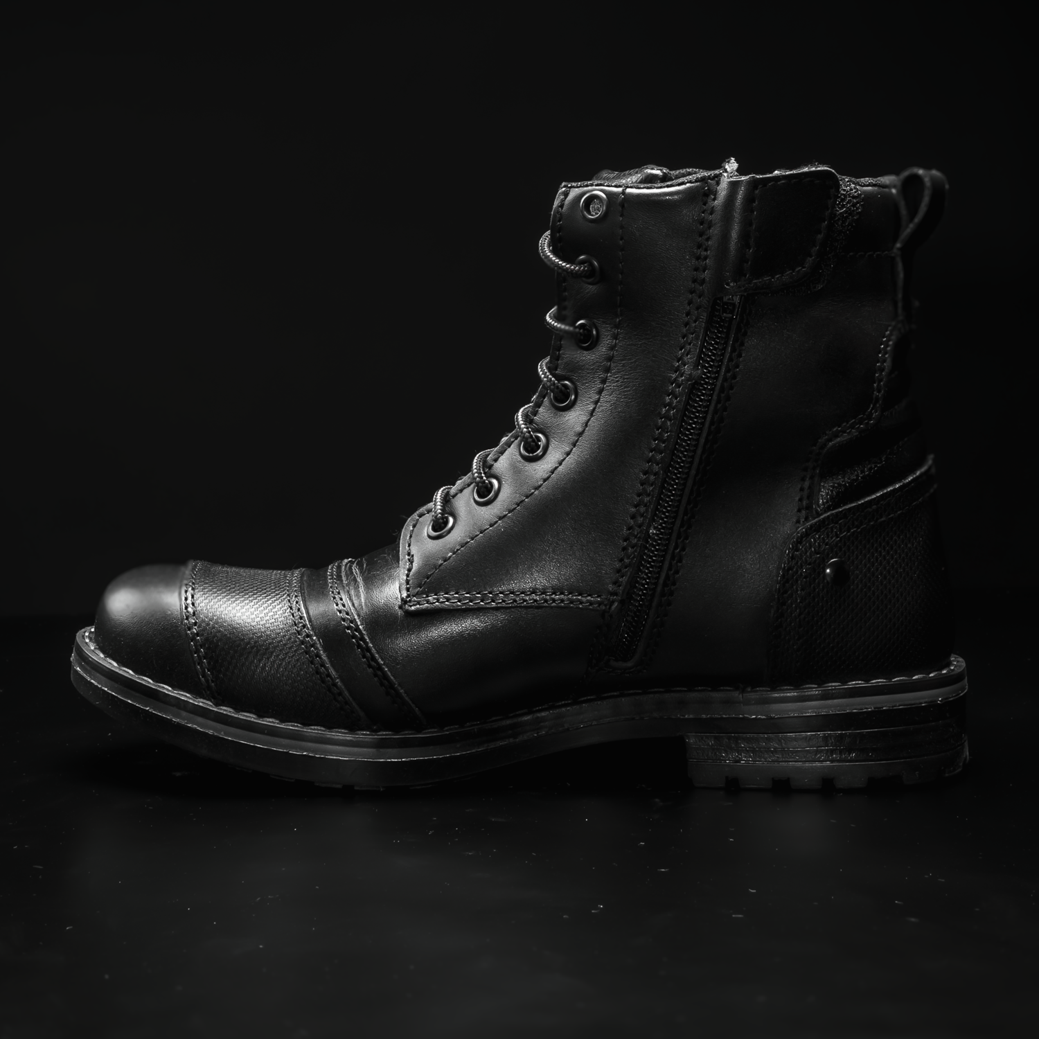 WKL 89729 Men's Dual Sport Motorcycle Boots - Urban ADV Style - Anti-Slip Sole & Shift Pad