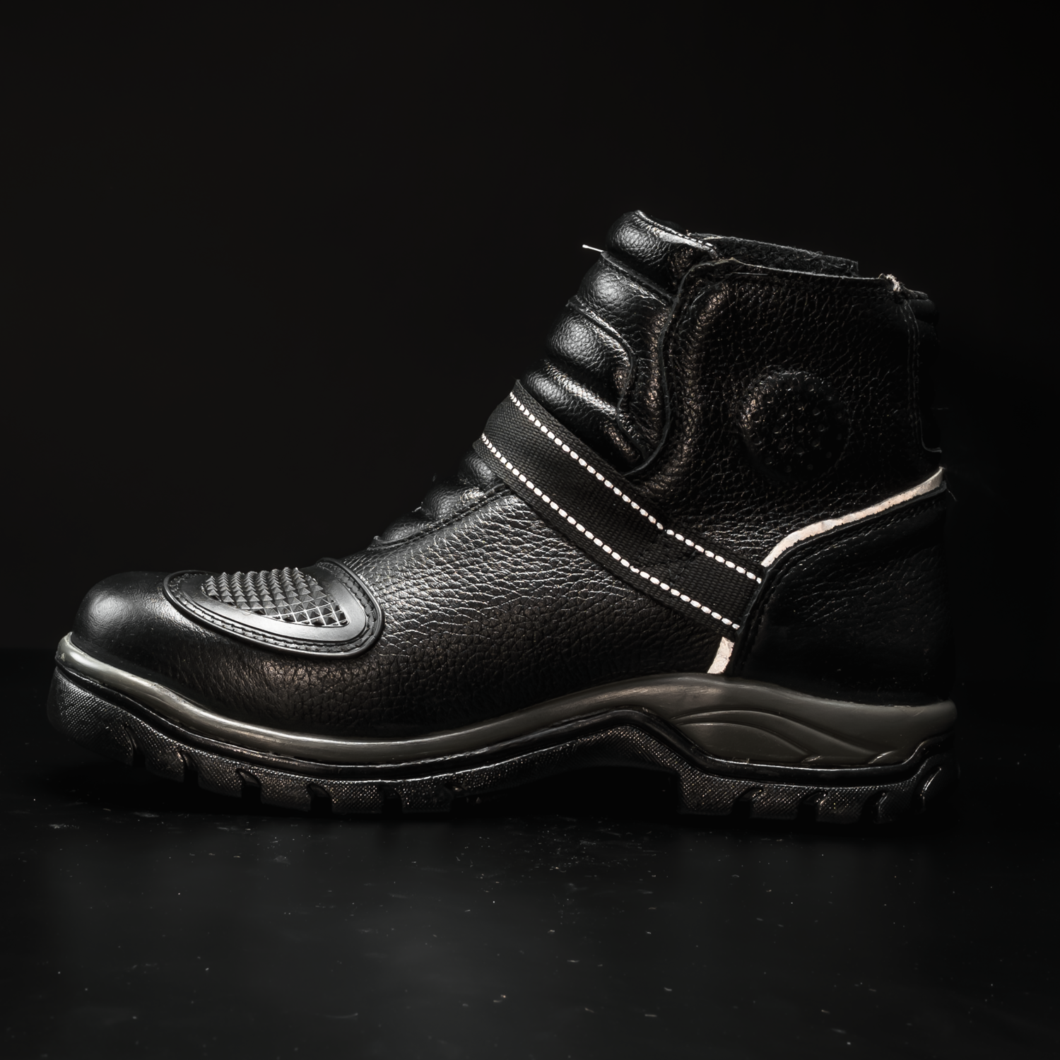 WKL77414  Adventure Touring Ankle Motorcycle Boot – Short Dual Sport Waterproof Riding Shoe for Men