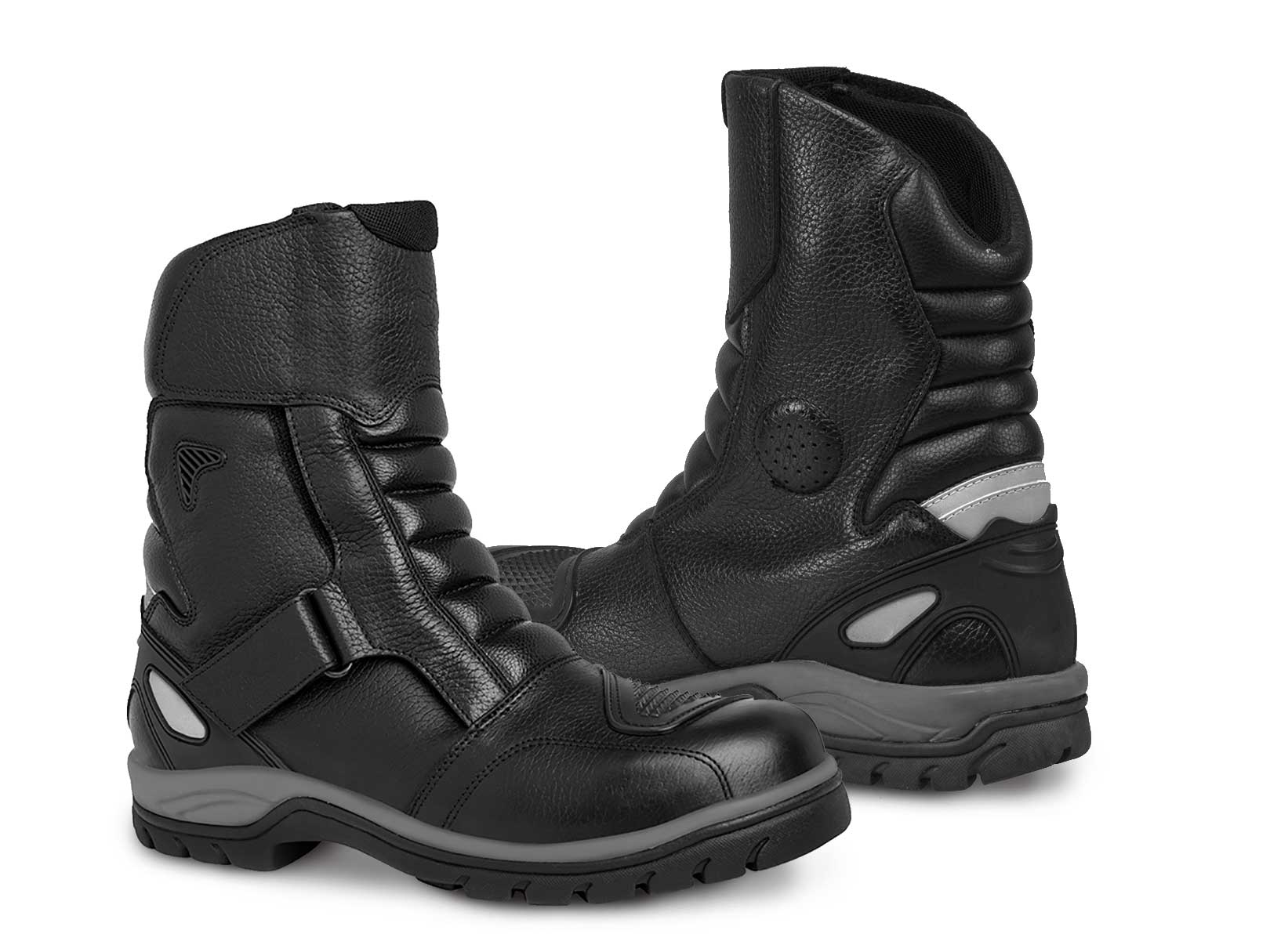Cycle Gear Motorcycle Boots Men's Rubber Anti-kick Protection